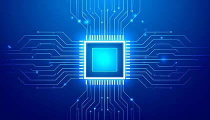 Abstract circuit board graphic