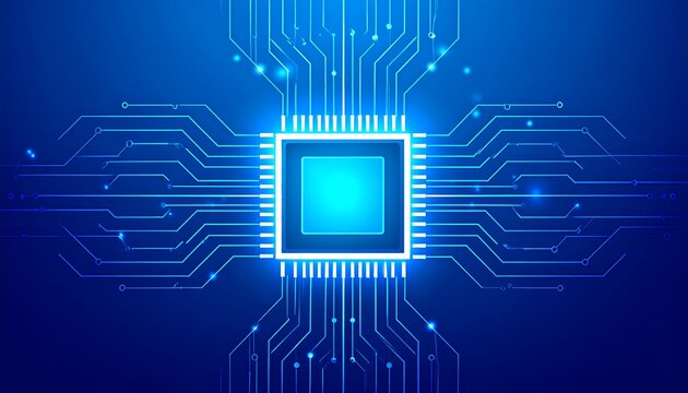 Abstract circuit board graphic