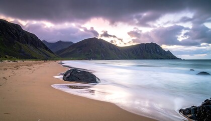 Coastal scene at sunset