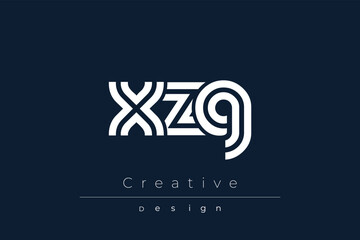 XZG Creative Unique Modern Letter Logo Design