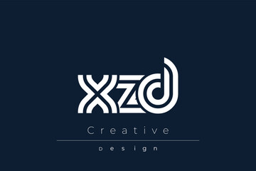 XZD Creative Unique Modern Letter Logo Design