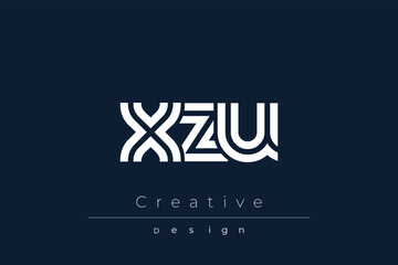 Obraz premium XZU Creative Unique Modern Letter Logo Design