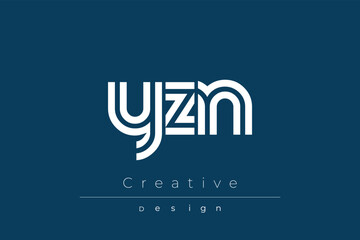 YZN Creative Unique Modern Letter Logo Design