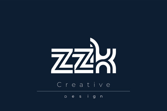 ZZK Creative Unique Modern Letter Logo Design