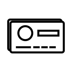Fototapeta premium Double credit card icon 