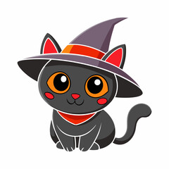 Black cat glowing eyes