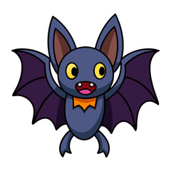Bat with sharp fangs