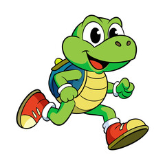 Running turtle sneakers
