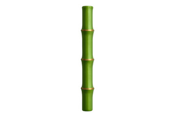 Fototapeta premium Green bamboo stalk on transparent background