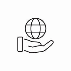 world care icon sign vector