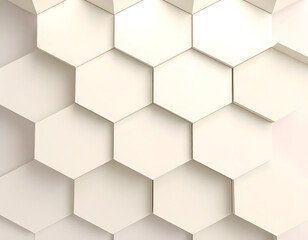 Fototapeta premium Abstract Hexagon Wall Texture with Soft Lighting Effects