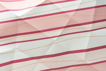 creased or folded then flattened scrapbooking paper sheet featuring stripes or lines