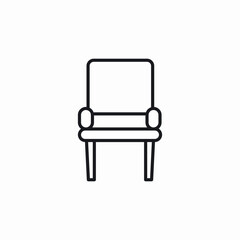 chair seat icon sign vector