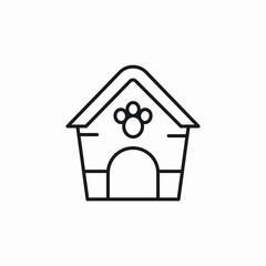 dog house icon sign vector