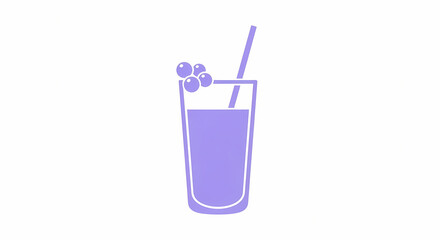 cocktail with straw