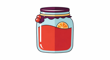 glass jar of preserved tomatoes