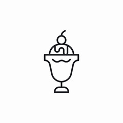 ice cream cup icon sign vector