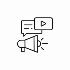 media marketing icon sign vector