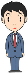 ビジネスマンのイラスト - 会社員・サラリーマン・ビジネススーツ