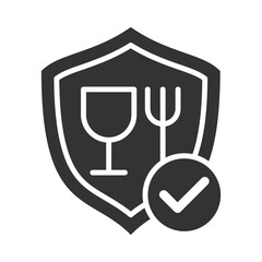 Food Save Icon Glyph Style. Vector Illustration Design