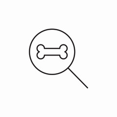 pet shop search icon sign vector