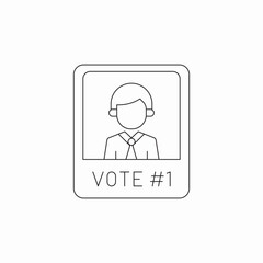 vote member winner icon sign vector