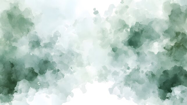Abstract Green Watercolor Background Texture, Soft, Elegant Design for Digital Art - Powered by Adobe