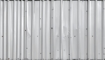A corrugated metal wall