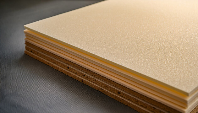 Layered Foam Sheets With Textured Surfaces