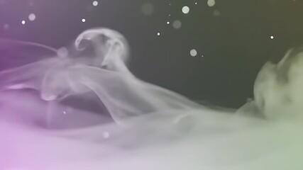 4K Rainbow Gradient Smoke Loopable Abstract Background with Colorful Hues Swirling Gently creating a mesmerizing effect that is perfect for cosmetic and beauty themed motion graphics with Subtle