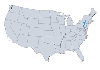 Susquehanna River Map, USA