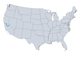 San Joaquin River Map, USA