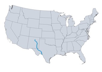 Snake River Map, USA