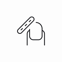 nail manicure icon sign vector