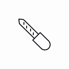 nail file icon sign vector