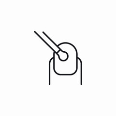 nail polish icon sign vector