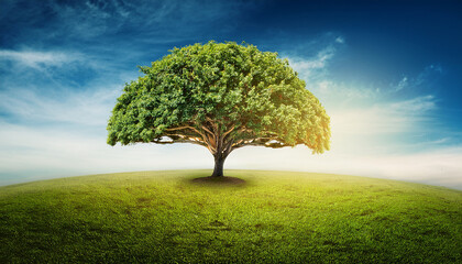 Fototapeta premium Tree Of Life On Earth Generative Ai