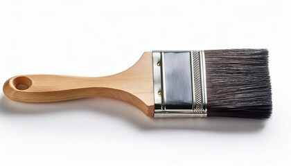 Paint Brush Close Up Isolated On White Background