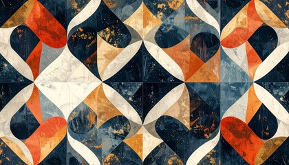 Abstract geometric pattern, textured tiles