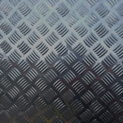 Stainless Steel background  with pattern checker plate design 