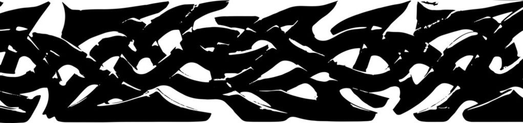 Elegant black marble Celtic knot border design with golden accents, perfect for luxury decor silhouette and cutout removed background