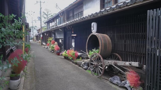 Traditional Streetscape of Kuroe Lacquerware Town, Kainan, Wakayama, Japan 昔ながらの街並み「漆器の町 黒江」和歌山県海南市