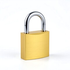 Close-up of a gold padlock