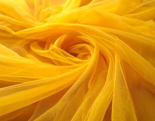 Obraz premium Close-up of vibrant yellow fabric