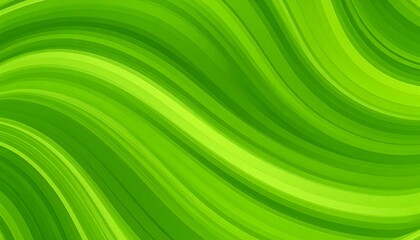 Abstract green wavy stripes