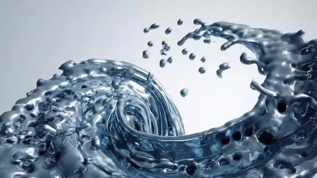 liquid chrome texture