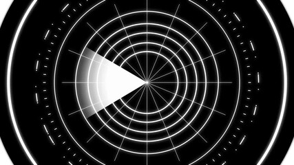 Futuristic radar screen interface displaying scanning sonar waves and ta data with digital. Abstract radar screen digital interface. Futuristic scanning, detection. animation futuristic.4k video - Powered by Adobe