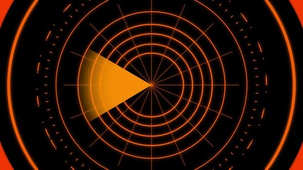 Futuristic radar screen interface displaying scanning sonar waves and ta data with digital. Abstract radar screen digital interface. Futuristic scanning, detection. animation futuristic.4k video - Powered by Adobe