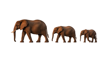 Three elephants walk in a line across a dry grassy plain.