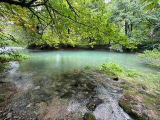 The source of the Ljubljanica river or the sources of the Ljubljanica, Slovenia - Die Quelle des...